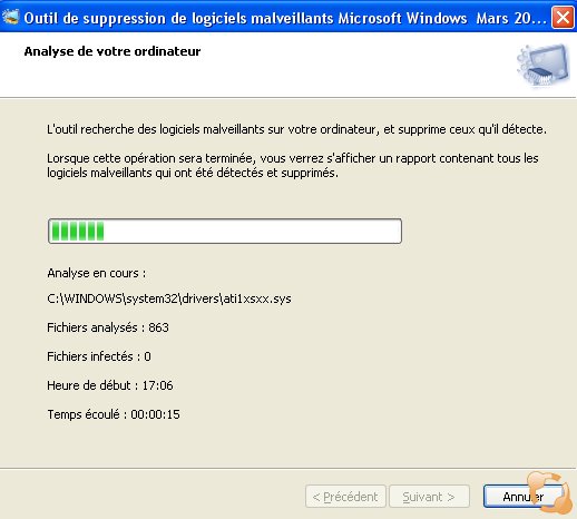 outil de suppression de logiciels malveillants