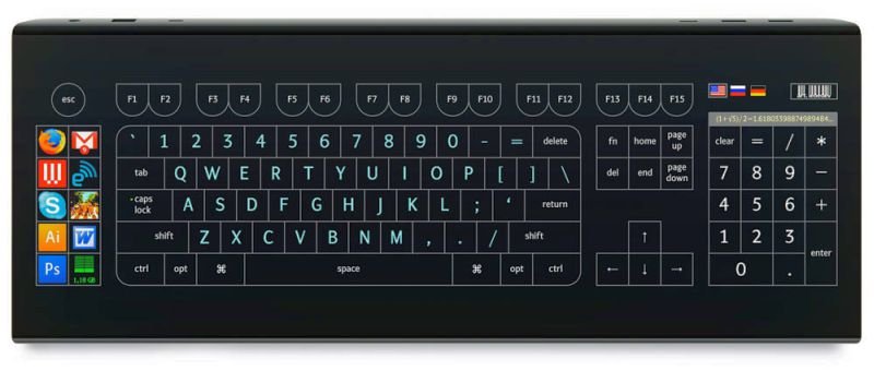 Cet écran OLED se remplit de liquide pour former les touches d'un clavier